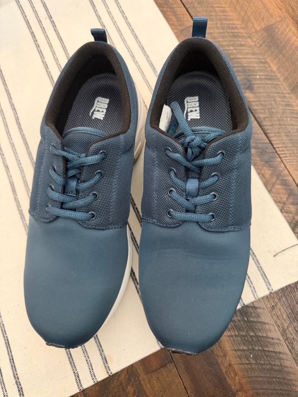 DREW Men's Slate Blue Casual Lace-Up Sneakers